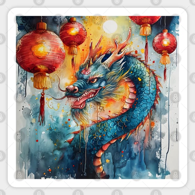 Dragon Festival: Lunar Celebration, Festive Art, and Asian Traditions Sticker by insaneLEDP